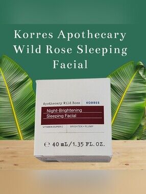 Korres Apothecary Wild Rose Night-Brightening Sleeping Facial NIB Sealed 1.35 Oz